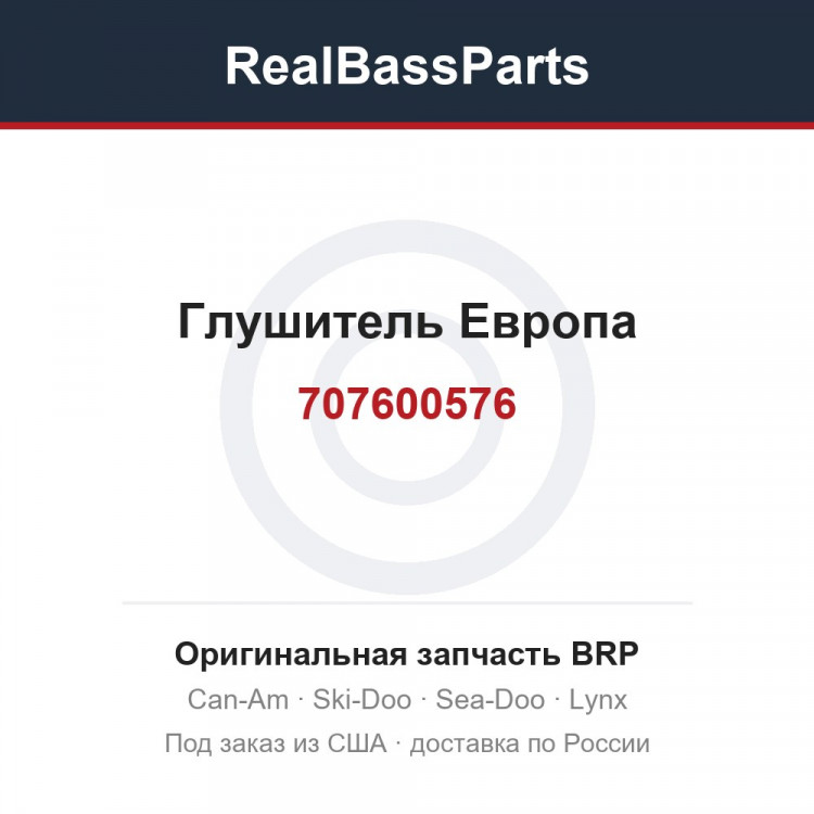 707600576 Глушитель Европа