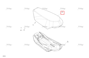 Сиденье крышка чёрный модель Ski-Doo 510007318