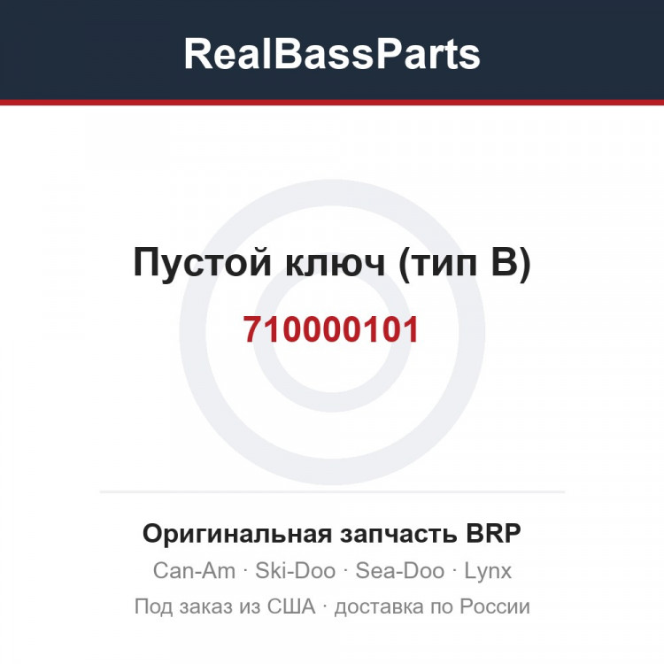 710000101 Пустой ключ (тип B)