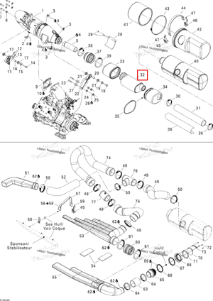 Глушитель Sea-Doo 274001196