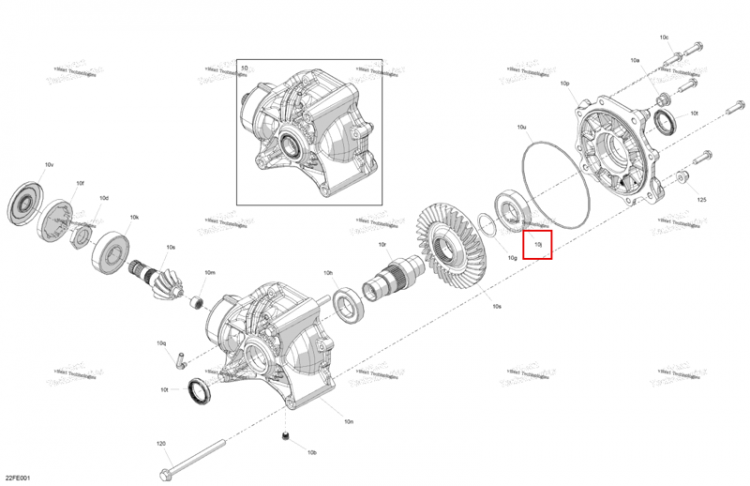 Шарикоподшипник Can-Am Outlander 4x4 DPS 700 (2025) (705503365)