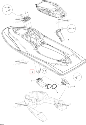 Collector опора Sea-Doo 291002546