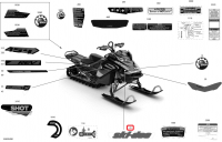 516009634 Наклейка Ski-Doo
