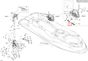 Нижний крепление Sea-Doo 291002864