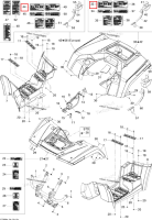 Предупреждающая наклейка UNDER 12 YEARS OLD English Version Can-Am Outlander MAX 800 XT (2008) (704901113)