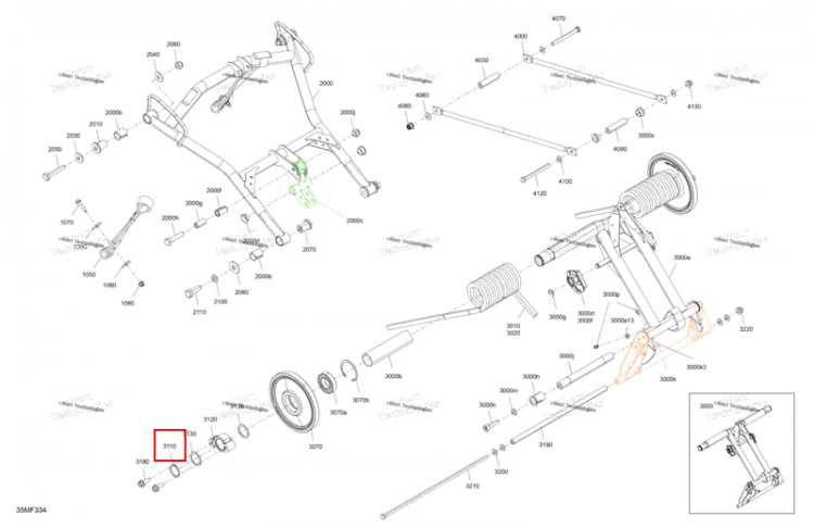 Наружный стопорное кольцо Ski-Doo Expedition LE 900 ACE Turbo (2026) (293370188)