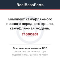 715003208 Комплект камуфляжного правого переднего крыла, камуфляжная модель, Северная Америка