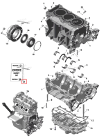 Прокладка комплект 903 лыжа NA Ski-Doo Skandic SE 900 ACE (2026) (420686243)