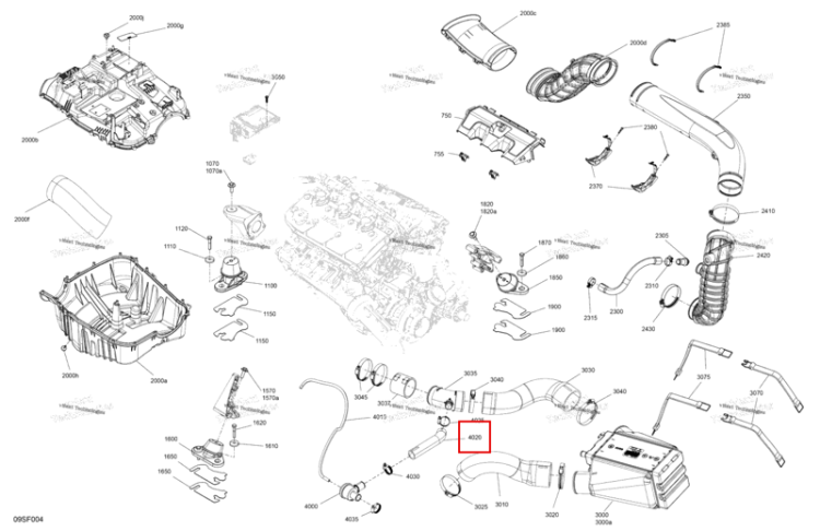 Formed обратный клапан шланг Sea-Doo RXP 325 X (2026) (273000450)