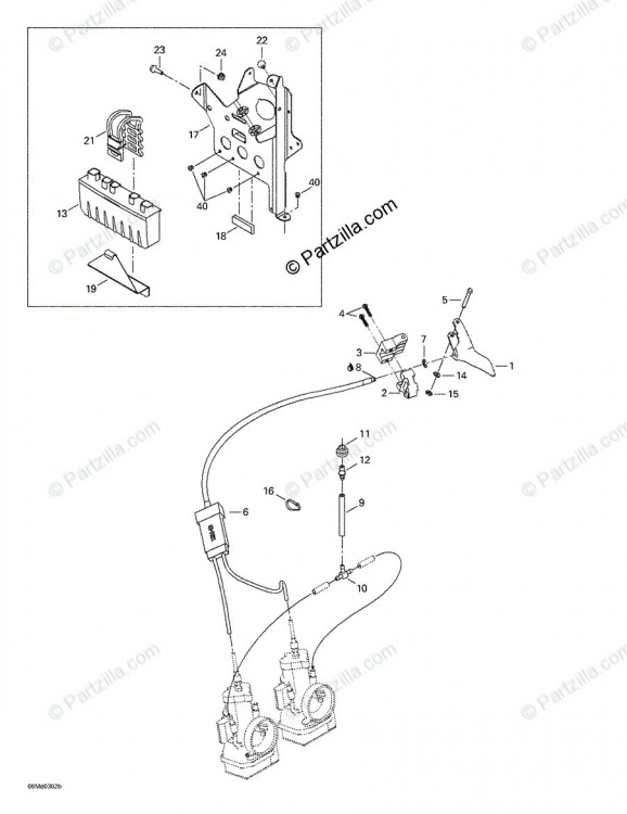 512059538 HOUSING-UPPER  Суппорт курка газа, верхняя часть