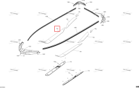 Правый передний Carpet Sea-Doo RXT 300 (2018) (291004513)