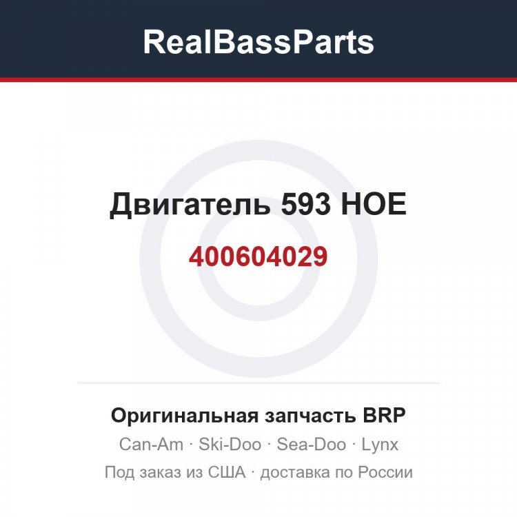 400604029 Двигатель 593 HOE