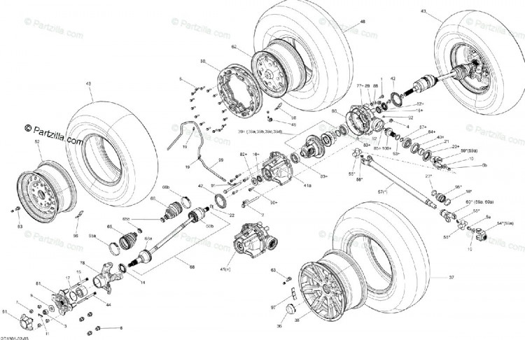 Редуктор передний для BRP Can Am 705401482 705401487