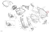 502008783 Поддон панель нижний правый для снегоходов Ski-Doo EXPEDITION G5 502008783