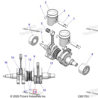5140942 CRANKWEB CTR 74 мм PTO
