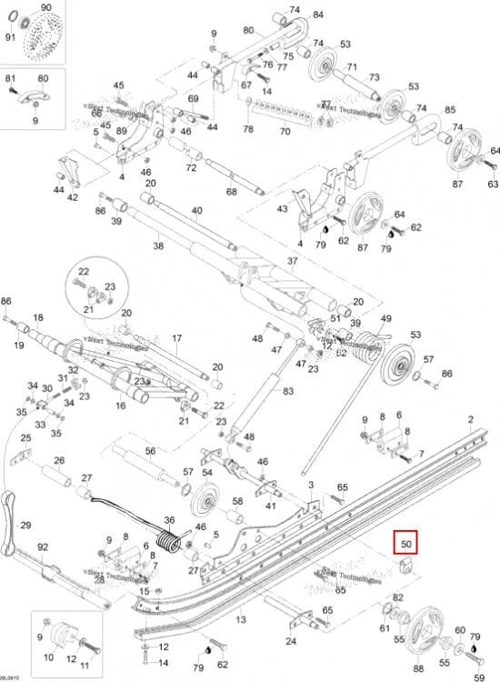Пружина опора Ski-Doo Skandic SWT (2009) (M5442112)