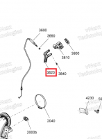 512061266 Курок дросселя G4 Ski-Doo THROTTLE ASSY 512061167
