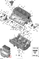 REBUILD BASIC длинный блок 1603 Sea-Doo RXP (2016) (421000721)
