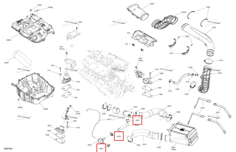 Шестерня хомут Sea-Doo RXP 325 X (2026) (293650323)
