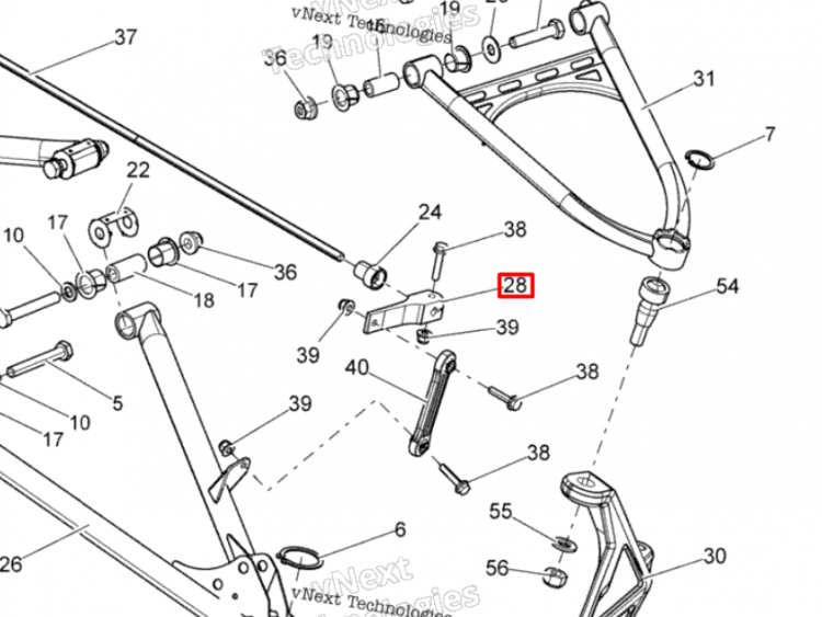 505073176 Кронштейн стабилизатора Ski-Doo