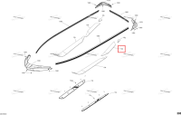 Левый задний Carpet Sea-Doo RXT 300 (2018) (291004514)