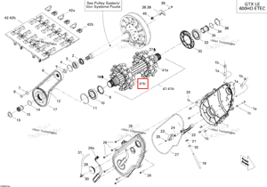 Звёздочка 8 зубьев Ski-Doo 504152792
