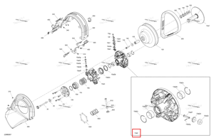 Sheave Sliding ведущий вариатор в сборе Included 10 a2 to 10 a2 g Ski-Doo 417224828