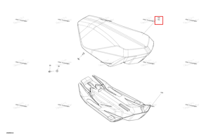 Сиденье крышка катализатор серый модель Ski-Doo 510007316