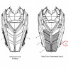 5813692 Изоляция капота правая средняя часть для снегоходов Polaris RMK/RPO RMK 5813692
