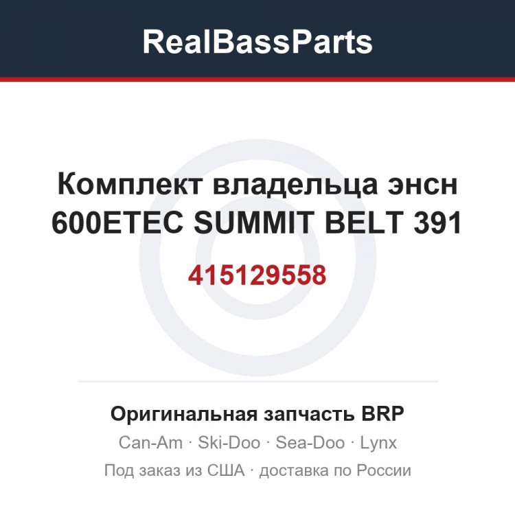415129558 Комплект владельца энсн 600ETEC SUMMIT BELT 391