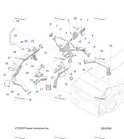 5416538 Опора трос газа / шланг