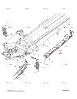 Подножка в сборе левый Polaris 800 AXYS Pro RMK LE 155 (2017) (1019345)