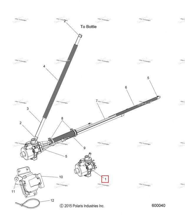 Масляный насос в сборе масляный насос только Polaris 800 AXYS Pro RMK LE 155 (2017) (1204446)