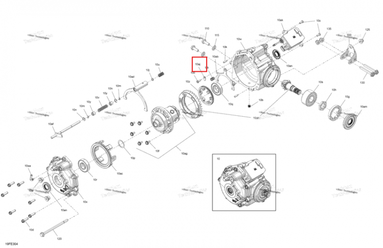 Фиксатор вилка Can-Am Outlander 4x4 XT 1000R (2025) (715900766)