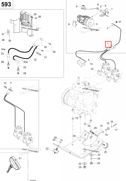 Трос газа Ski-Doo Skandic WT 600 (2009) (M5246328)