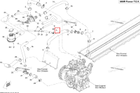 Радиатор шланг Ski-Doo Summit X 800R Power T.E.K. (2009) (509000553)
