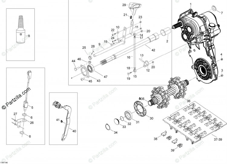 504153106 Вал приводной Ski-Doo