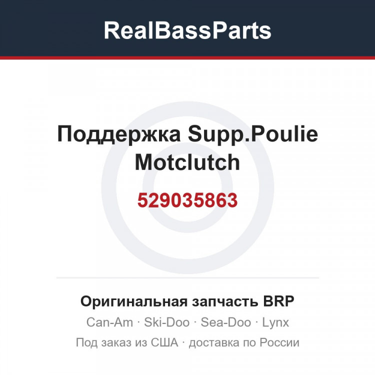 529035863 Поддержка Supp.Poulie Motclutch