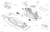 Передний бампер Sea-Doo RXT (2016) (291004275)