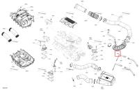 Литой шланг Sea-Doo RXT-X 300 (2023) (273000417)
