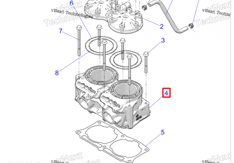 3023972 Цилиндр 9R Polaris
