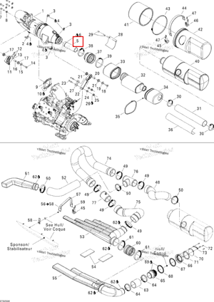 Threaded трубка Sea-Doo 274001236