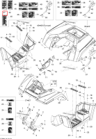 Предупреждающая наклейка Road Use English Version Can-Am Outlander MAX 800 XT (2008) (704901112)