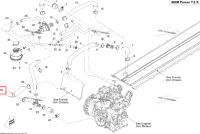 Радиатор шланг Ski-Doo Summit X 800R Power T.E.K. (2009) (509000491)