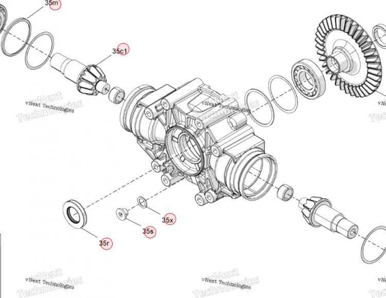 705503692 Редуктор центральный 6x6 Can-Am 705503088