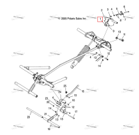 Рычаг ADJUSTMENT правый внутренний Polaris Widetrak LX (2006) (5244982)