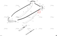 Левый Anti Skid накладка Sea-Doo RXT 300 (2018) (291004516)