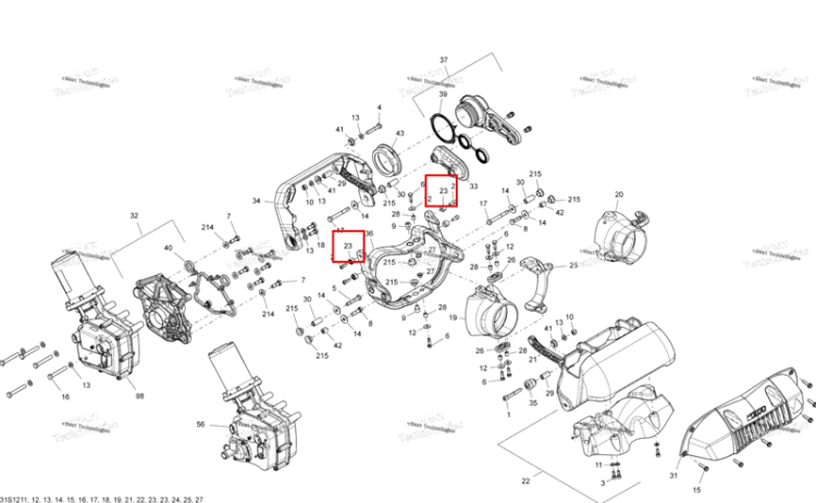 Friction втулка Sea-Doo RXT-X 260 RS (2012) (268000045)