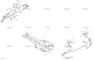 Magma красный верхний кронштейн f to 822 f1 Can-Am 705016292