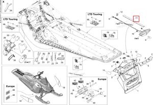 Облицовка Ski-Doo 520000654